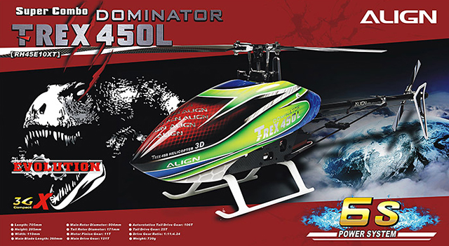 TREX 450L Dominator Super Combo (6S)