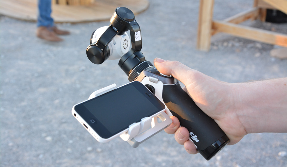 DJI's Inspire 1 hand-held gimbal brings its flying camera down to earth