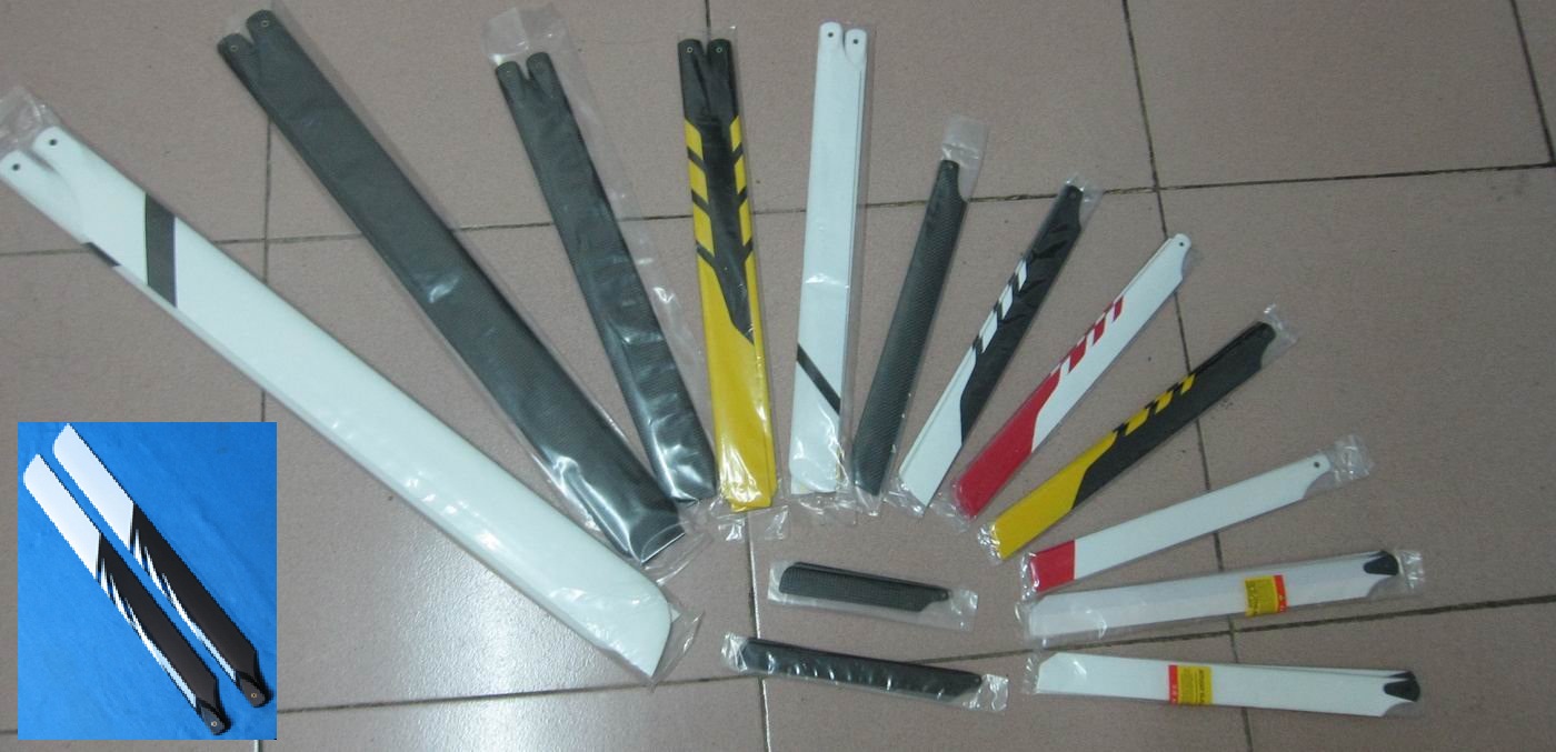  Carbon Fiber Blade Rc Helicopter Blades 