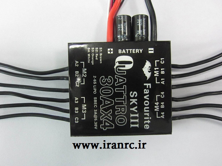 4-in-1 Multirotor ESC 30A x 4 2S-6S Free Shipping by DHL\FEDEX 
