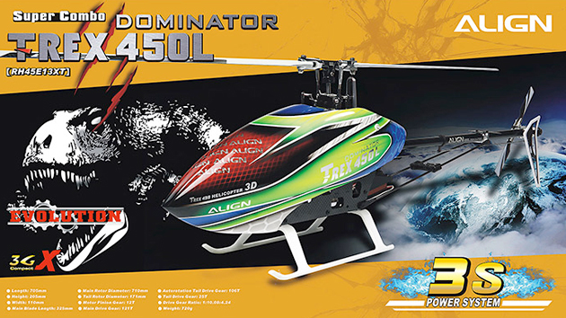 TREX 450L Dominator Super Combo (3S)